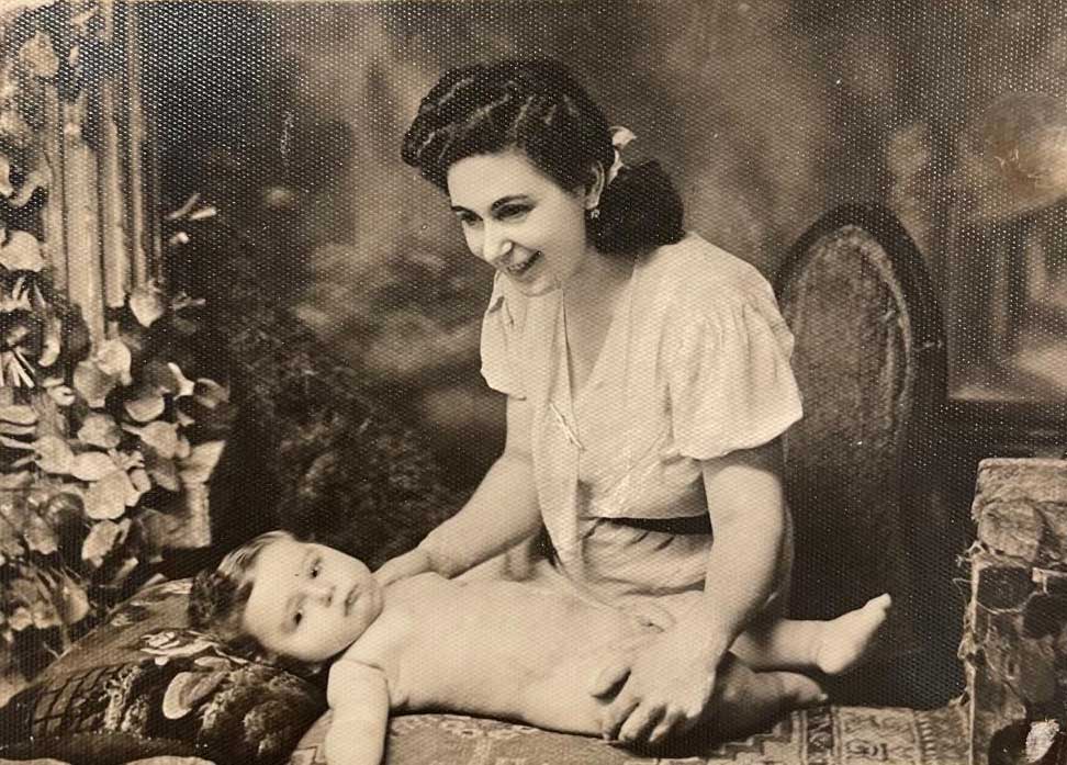 Perouz and baby Haig